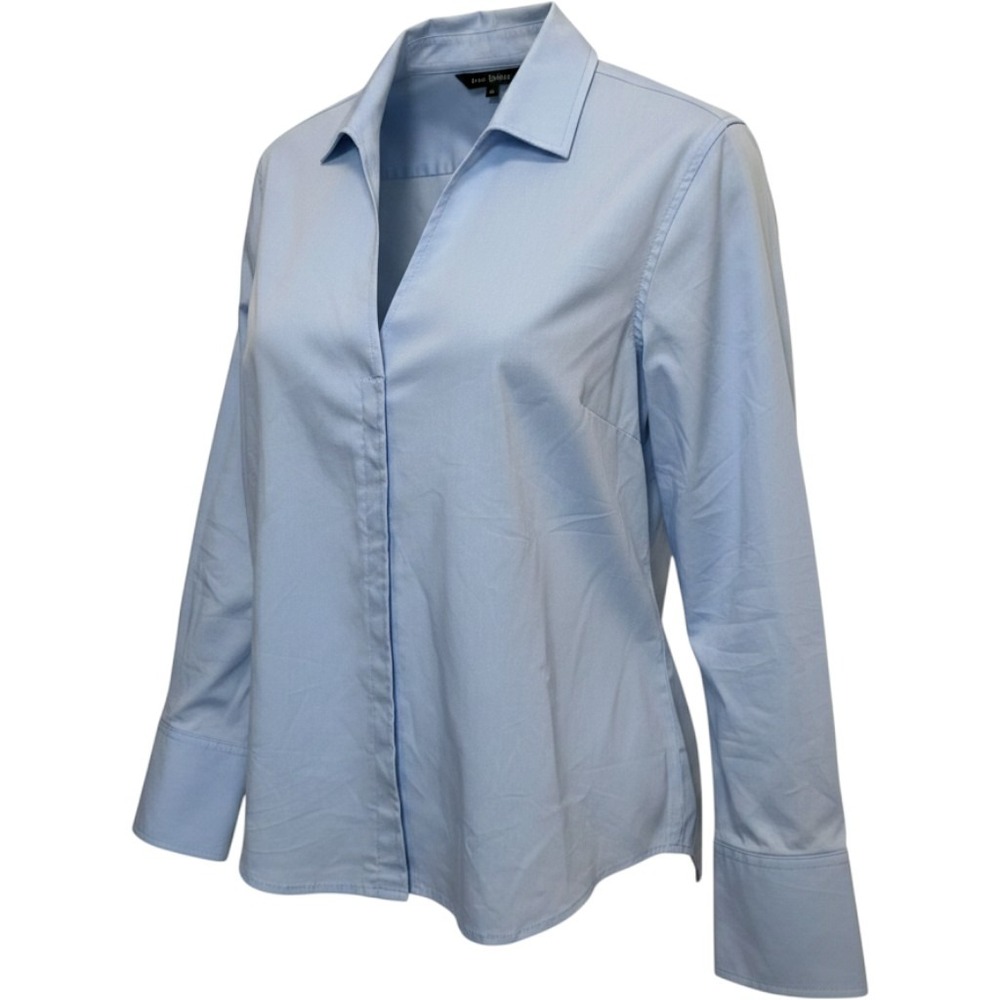 Tuckernuck Bessette Button Down Shirt L French Blue Hidden Placket Office Casual